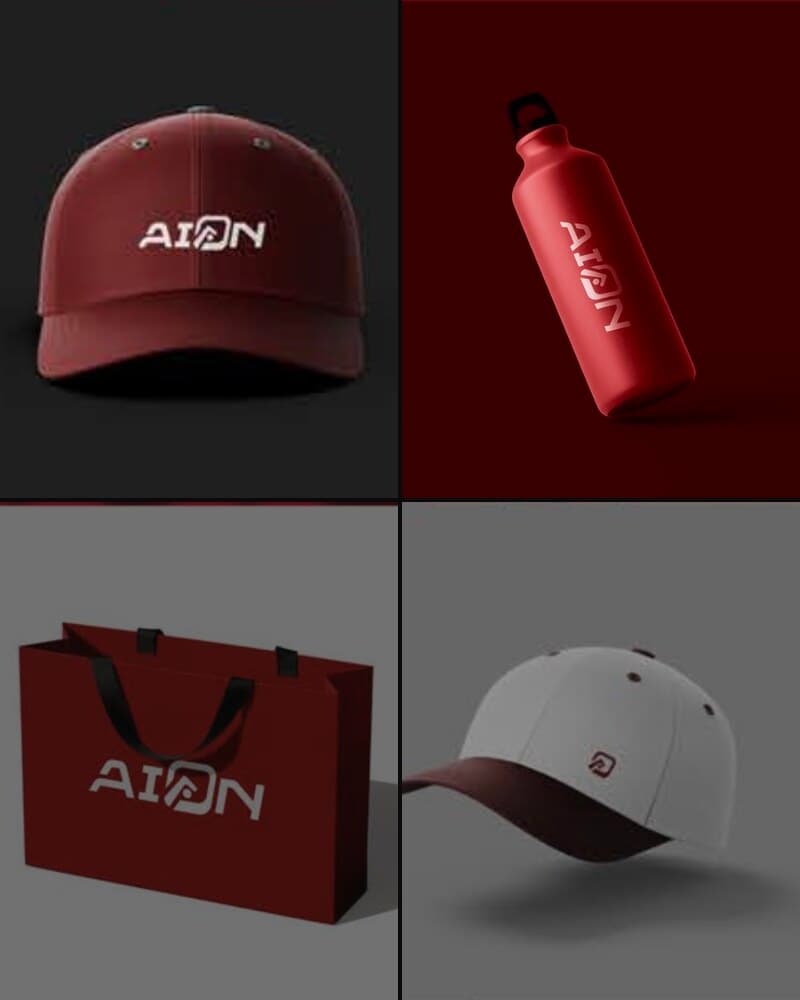 AION Genesis accessories — caps and bottle